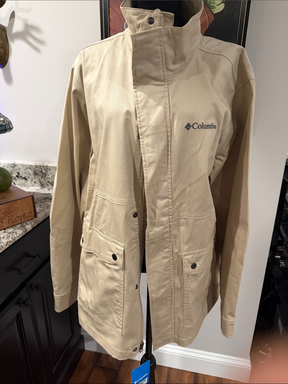 Columbia Tanner Ranch men’s jacket new with tags size large beige cotton blend
